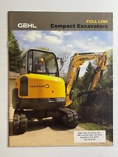 GEHL - Full Line of Compact Excavators Sales Brochure (Original Brochure) *2007* picture
