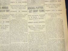1923 DECEMBER 8 NEW YORK TIMES - BERGDOLL PLOTTERS GET SHORT TERM - NT 9216 picture