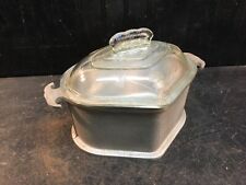 VINTAGE GUARDIAN COOKWARE SMALL  STOCK POT ROASTER W/GLASS LID 9” 3 Qt. picture