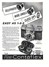 Vintage Contaflex III Camera Advertisement Popular Photography July 1957 Zeiss picture