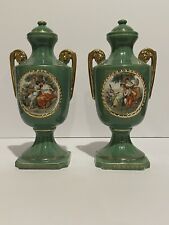 Rare Hard to Find Early 21st Century Pair Of English Urns Made In England picture