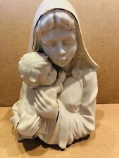 Vtg Elegant Porcelain Statue 8” Madonna Holding The Christ Child Jesus by Mikasa picture