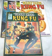 Mixed Lot of 3 The Deadly Hands of Kung Fu Issues 16, 17, 18 Bruce Lee picture