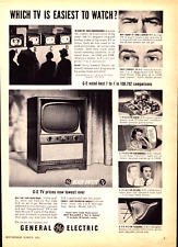 1954 General Electric TV Vintage Print Ad 50s Black-Daylite picture