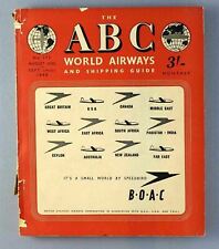 ABC WORLD AIRWAYS GUIDE AUGUST-SEPTEMBER 1948 TIMETABLE SAUDI ARABIAN AIRLINES picture