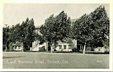 Lowell Grammar School Turlock California CA UNP 1940s B&W Chrome Postcard picture