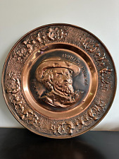 Large Vintage Copper Wall Hanging Plaque Plate- Peter Paul Rubens 43 CM Diameter picture