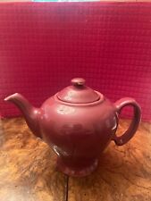 Vintage *McCORMICK TEA POT* BALTIMORE Md. Burgandy Tea pot Cranberry Color picture