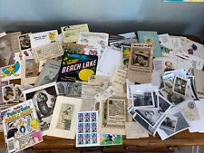 Vintage Lot of 50+ Ephemera Mixed Junk Journals Card Postcards Booklets Lot B picture