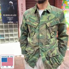 60S Usa Real U.S Military Jungle Fatty Jacket Erdl R Vintage Army Fatigue picture