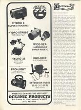 1973 Oceanic Products PRINT AD Diving Strobe Underwater Lights Hasselblad Wide picture