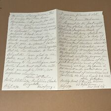 Antique 1890 Recommendation Letter By Leading Religious Figures Elizabeth NJ picture