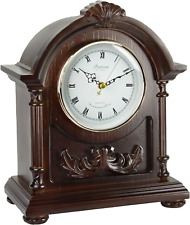 Bedford Clock Collection Wood Mantel Clock with Chimes picture