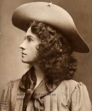 Profile shot of Annie Oakley taken in New York early 1900's 8