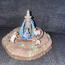 DISNEY GOEBEL - BEAUTY AND THE BEAST MINIATURES - THE FOUNTAIN WITH BOX picture