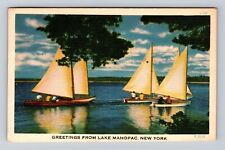 Lake Mahopac NY-New York, General Greetings, Antique, Vintage c1949 Postcard picture
