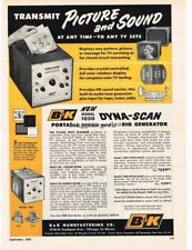 1957 B&K Model 1050 Dyna-Scan Video Audio Generator TV Repair Vintage Ad  picture