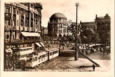 1920's RARE original photo Berlin - Haus Vaterland - street scene - vehicles 5x7 picture