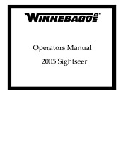 2005 Winnebago Sightseer Home Owners Operation Manual User Guide Coil Bound picture