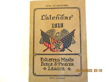 1918 World War I Calendar- Men's Bible and Prayer League Publication picture