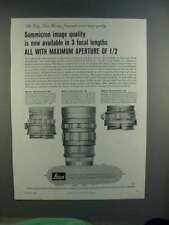 1959 Leica Leitz Summicron Lenses Ad - 50mm, 90mm, 35mm picture