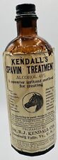 KENDALL'S SPAVIN CURE TREATMENT Medicine Bottle Enosburg Falls Vermont picture