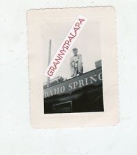 1946 Original Snapshot Photo-Burlington Railroad-Idaho Springs CO-Man Standing picture