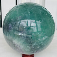 4020g Natural Fluorite ball Colorful Quartz Crystal Gemstone Healing picture