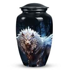 Lion Black Urns: Majestic Decorations for Human Ashes picture