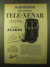 1957 Schneider Tele-Xenar Lens Ad - Fully Automatic picture