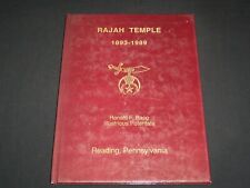 1989 RAJAH TEMPLE 1893-1989 HISTORY BOOK - READING, PENNSYLVANIA - KD 6351 picture