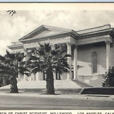 c1920s Hollywood, Los Angeles, CA First Church of Christ Scientist Postcard A120 picture