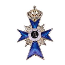 German Bavarian Merit Cross 1866 Merenti Brooch Sward Crown Germany Badge Jewel picture