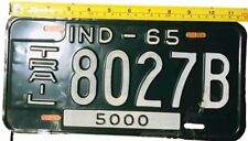 INDIANA 1964 5000 TRAILER LICENSE PLATE  #8027B picture