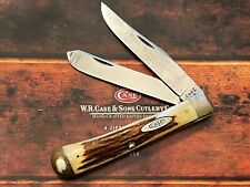 Vintage CASE XX Early 1940’s Tested Frame RED STAG 5254 Trapper Knife NM Rare. picture