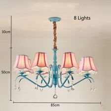 Mediterranean Style LED Blue Pendant Lamp Crystal Chandelier Ceiling Lights picture