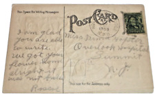 1909 CENTRAL RAILROAD OF NEW JERSEY CNJ ROCKAWAY & HIGH BRIDGE RPO POST CARD picture