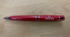 OMEGA Novelty Red/Silver Twisted Ballpoint Pen (No Box) wz/Storage box Very Rare picture