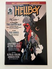 HELLBOY (2014) #1 20TH ANNIVERSARY SAMPLER SIGNED BY MIKE MIGNOLA DARK HORSE NM picture