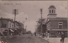 Main Street, Salem, Virginia c1910s Postcard Trolley, Horses Carrigages 6682d2 picture