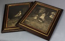 c1895 PICTORIALISM Joseph Bridson TWO framed photographs of Victorian children picture