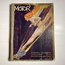 Vintage January 1928 Motor Magazine RARE picture