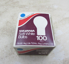 Vintage Sylvania 100 Watt Soft White Light Bulb Promotional Wood Matches 4 Boxes picture