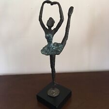 Vintage Ballerina Bronze Sculpture 11.5