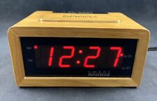Vintage Smart Snooz Digital Wood Frame Alarm Clock Model 10001 picture