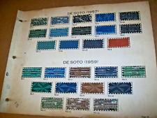 1957 1958 1959 1960 DeSoto De Soto car upholstery sample set-used. picture