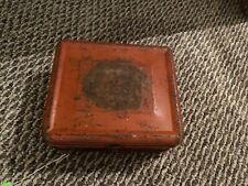 1950s ALADDIN HOPALONG CASSIDY COWBOY WESTERN LUNCH BOX RED METAL, RUSTY picture