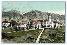 1911 Agricultural College Exterior Building Logan Utah Vintage Antique Postcard picture