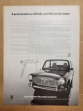 SEXIST Nostalgic Vintage 1960's 1969 Print Ad Austin MG Automatic Wife Can Drive picture