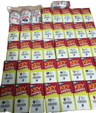 (162) Lucky Line Kwik set KW1 Key Blanks Lot of 162 Various Designs Key Shapes picture